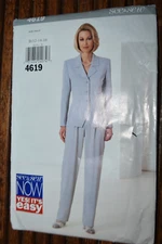 Butterick 4619 See & Sew Jacket & Pants Sizes 12-14-16 Uncut