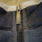 Columbia Pullover Mens Size Medium Two Tone Blue 1/4 Zip Ribbed Knit Sweater