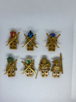 Lego Ninjago Legacy Pearl Gold Collectible Minifigures All 7 New