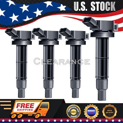 4PCS Ignition Coils for Toyota Camry Scion Rav4 Highlander Lexus 1.8L 2.4L UF333