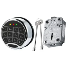Ambition Electronic Safe Lock Replacement Swing Bolt Lock 2 Override Keys