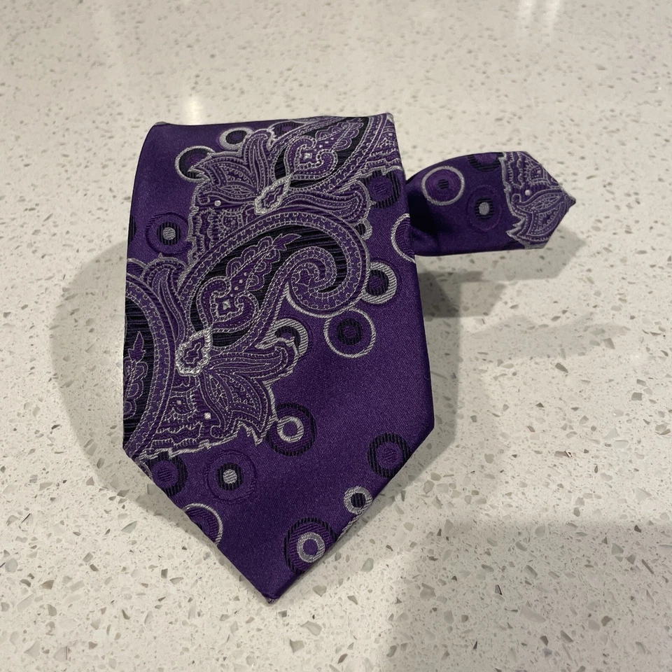 Steve Harvey Celebrity Edition para hombre púrpura PAISLEY Foto 2 de 4