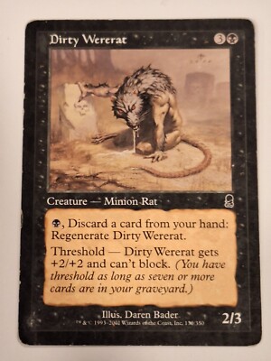Dirty Wererat - Odyssey - Magic the Gathering MTG Nice!