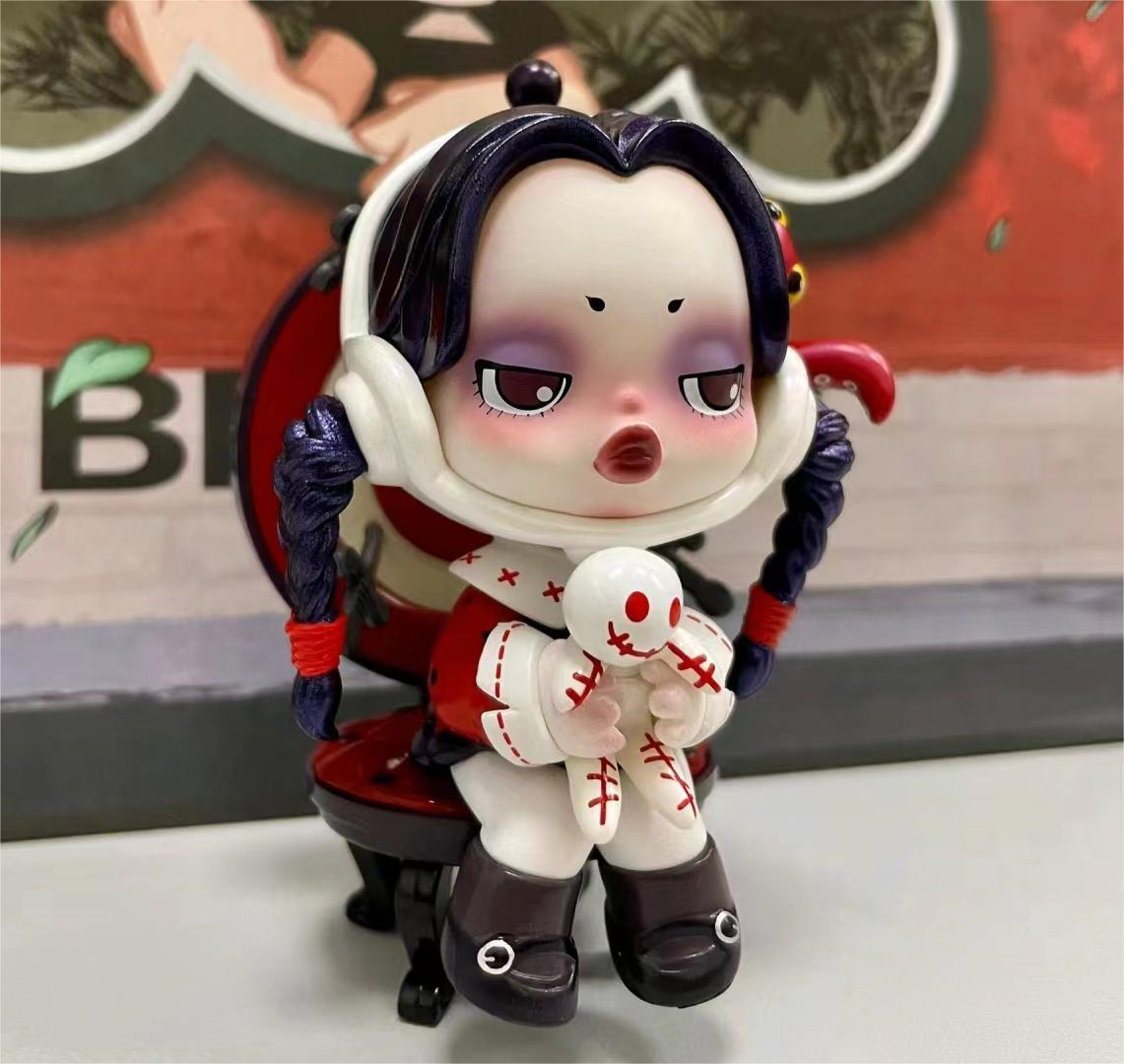 シークレット DEADPAN WEDNESDAY POP MART POP MART x SKULLPANDA A Family Deadpan Wednesday Secret Mini