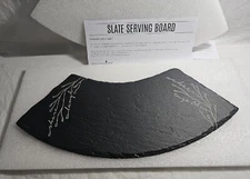 Pampered Chef Black Slate Serving Board New 1482 Cheers Gather Share Laugh 