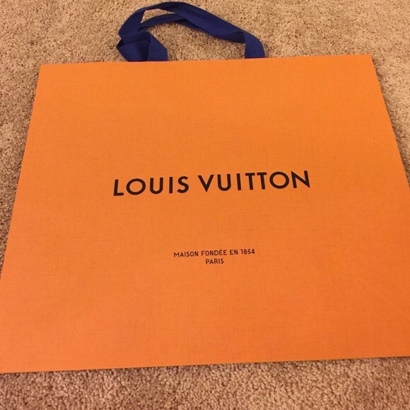 Louis Vuitton Shopping Bag Imperial Saffron (H) x 19”  Authentic
