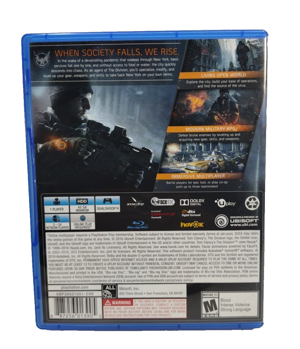 Tom Clancy's The Division - PlayStation 4