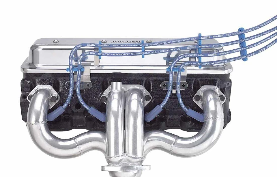 Moroso 72140 Ignition Spark Plug Wire Loom CenterBolt kit Blue Small Block CHEVY - Image 2 of 2