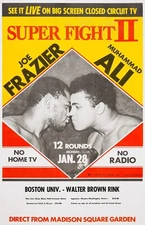 Muhammad Ali vs. Joe Frazier 2 Boxing Fight Reproduction Poster 11x17 Superfight