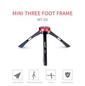 Mnibily MT-03 Universal Tabletop Tripod Desktop Tripod Stand Adjustable Mini