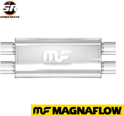 MagnaFlow 5x14x8in Oval 2.5in Offset/Center Straight-Through Performance Exhaust Muffler | (12226)