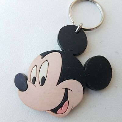 Disney Mickey Mouse Head Keyring Keychain