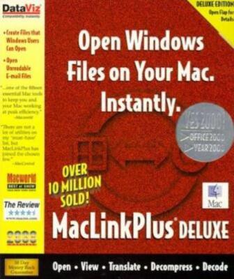 MacLink Plus Deluxe 11 MAC CD open PC computer files on macintosh OS systems!