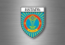 Sticker decal souvenir car coat of arms shield city flag astana kazakhstan