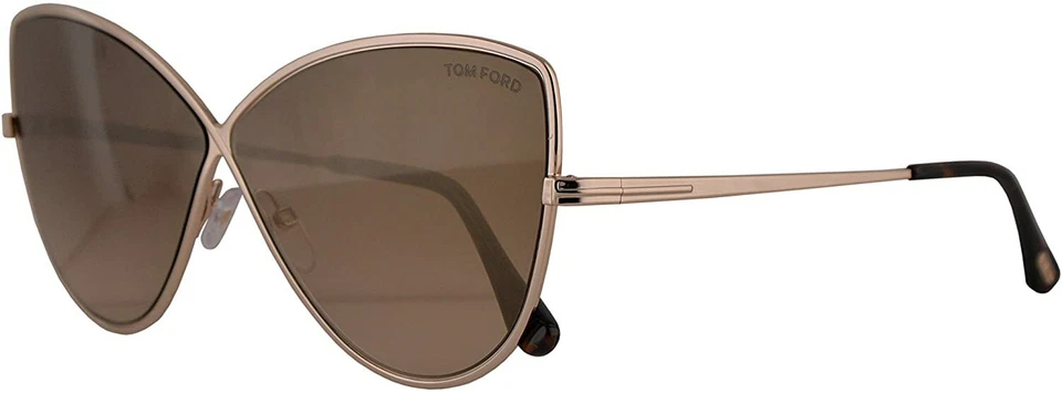 Очки солнцезащитные металлические бабочки Tom Ford Elise 02 TF 569 розовое золото 28A 65-5-140 FT569 - Изображение 2 из 3