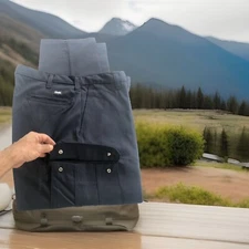 Lot Of 2 Cintas Comfort Flex Navy Blue Cargo Work Pants 36x30 #270-20