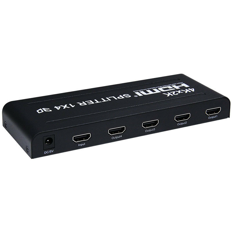 4kx2k HDMI Splitter 1x4 Distributor Converter 1 in 2 4 TV out 3D