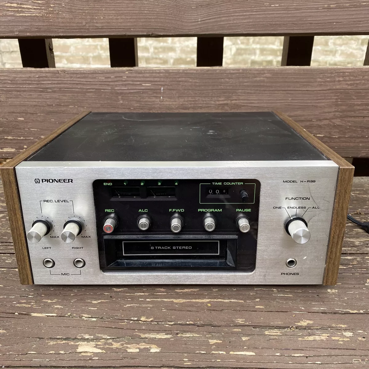 Vintage Pioneer 8 Track Player Tape Recorder Model H-R99 HR-99