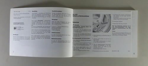 Manual de Instrucciones/Manual Porsche 911 GT2 Tipo 996 Año Modelo 2001 Von - Imagen 2 de 4