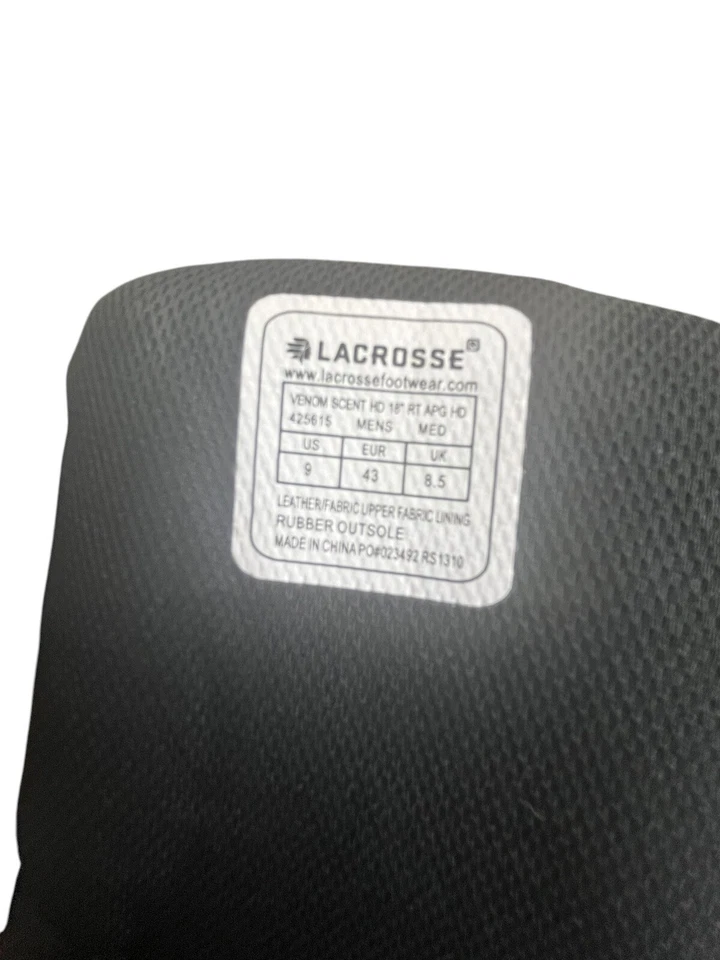 LaCrosse Venom Scent 18" Waterproof Hunting Snake Boot size 9 Realtree Camo - Image 3 of 4