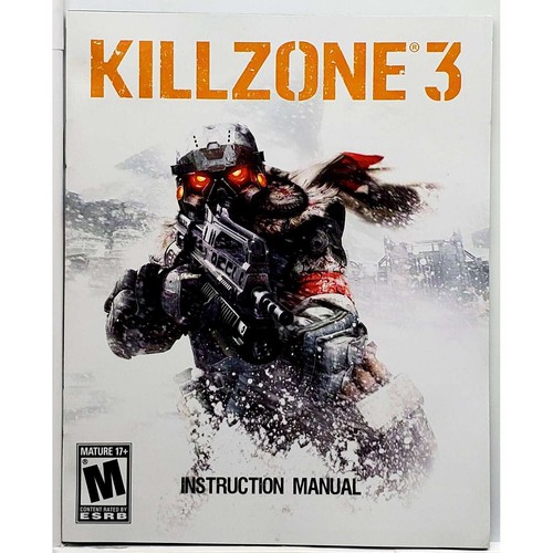 (Manual Only) Killzone 3 Sony Playstation 3 Pristine Authentic