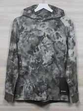 Lululemon Textured Tech Hoodie Size S Diamond Dye Raw Linen Seared Grey 25800