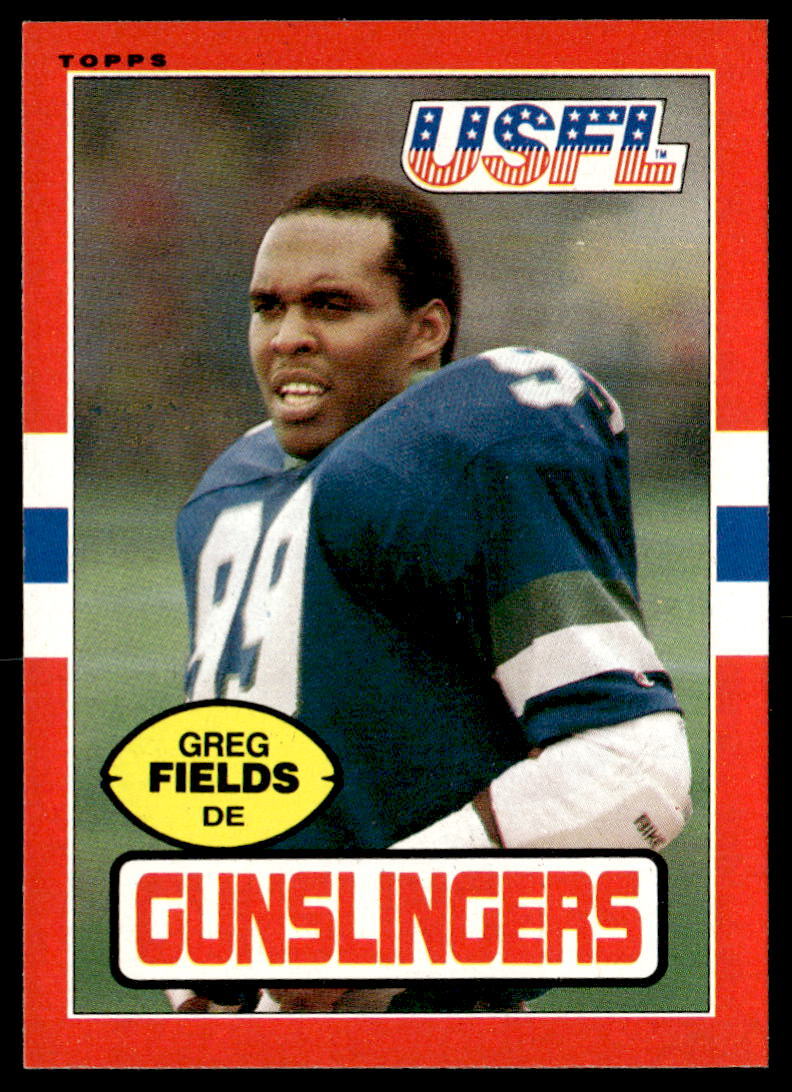 1985 Topps USFL #116 Greg Fields Football San Antonio