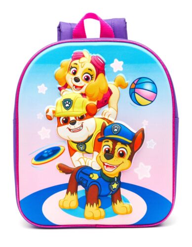 PAW PATROL SKYE RUBBLE CHASE Kinder Kinderrucksack Schultasche 3D Rucksack 685 - Bild 1 von 4