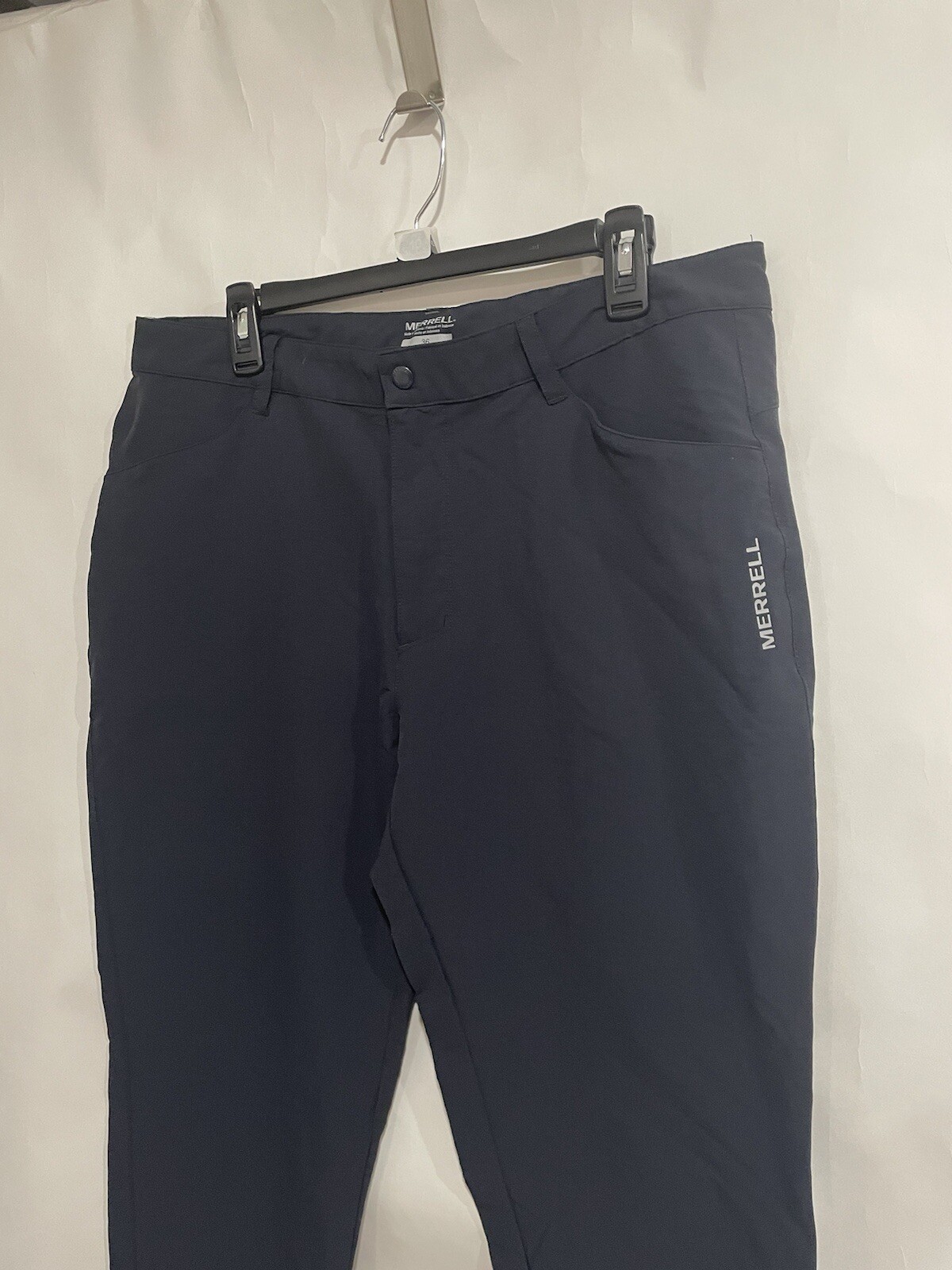 Pantalone uomo Merrell taglia 36 nero tasche e tasca posteriore con zip