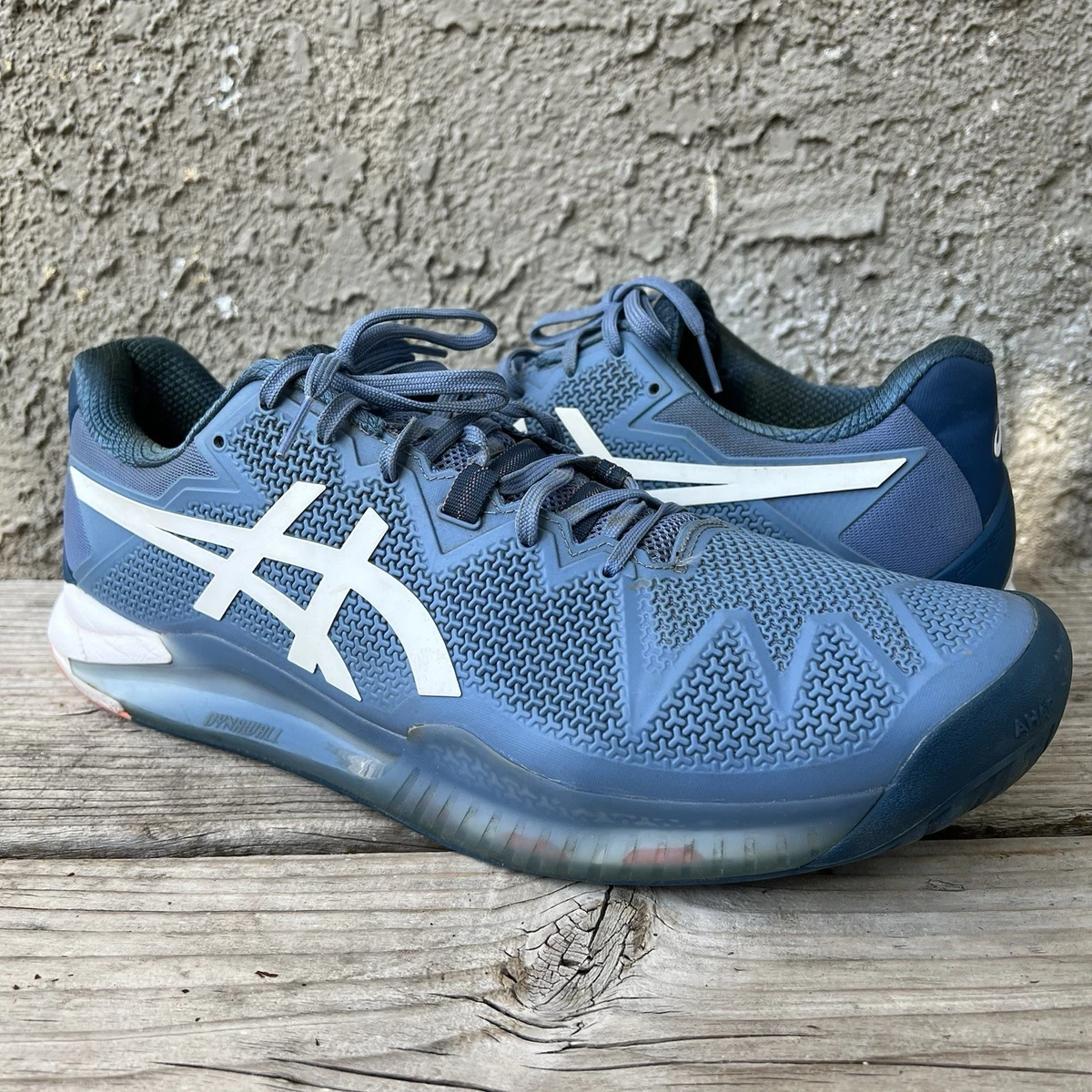 NEW Asics Gel-Resolution 8 Mens Tennis Shoes Blue White Size 13 Asics Gel Resolution 8 Men main image 2