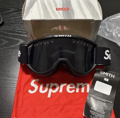 Supreme x Smith Black Ski Snowboard Goggles FW15 Limited Collab New 2026