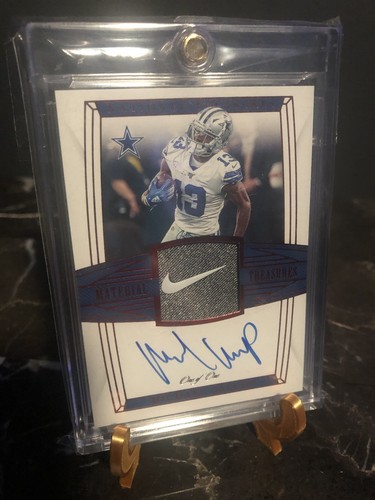 Michael Gallup 1/1 Auto One Of One Nike Swoosh Panini National Treasures Cowboys