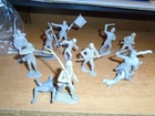 11  1960'S OR 70'S MARX CONFEDERATES  CIVIL WAR  PLAY SET  FIGURES