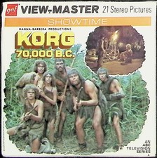 Korg 70,000 B.C. 3d View-Master 3 Reel Packet - 21 Full Color 3d Images