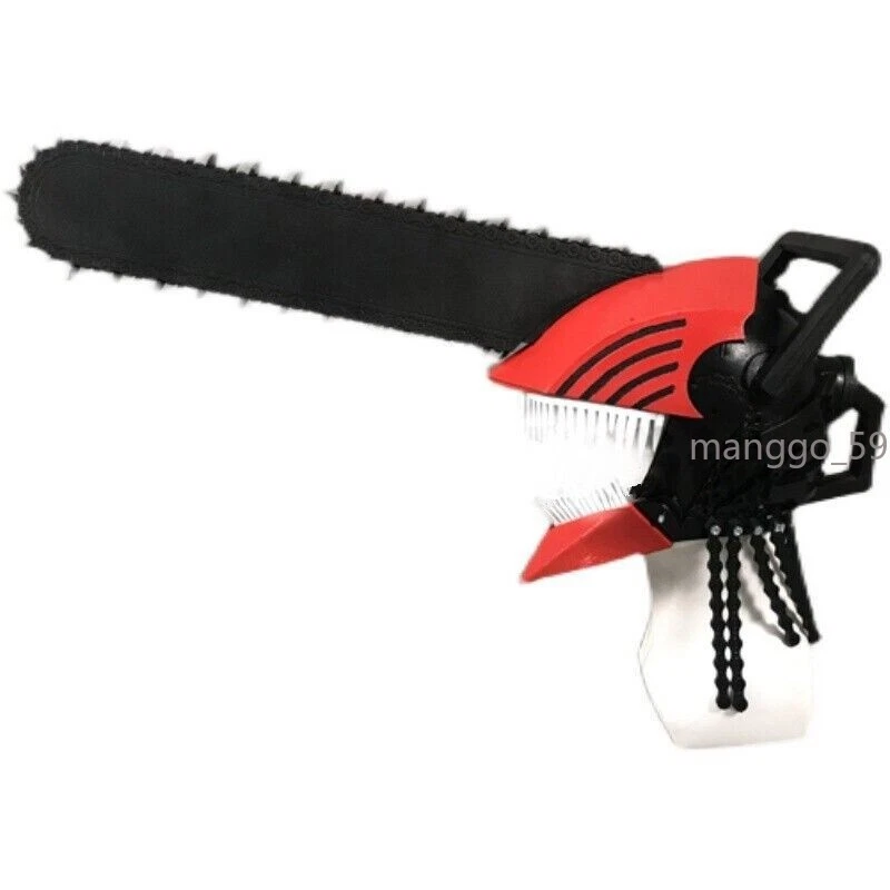Chainsaw Man Pochita Man Cosplay PVC Helmet Mask Handsaw Halloween Weapon props - Image 3 of 4