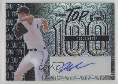 2023 Leaf Metal Top 100 Silver Mojo 4/7 Noble Meyer #T1-NM1 Auto 1cc7