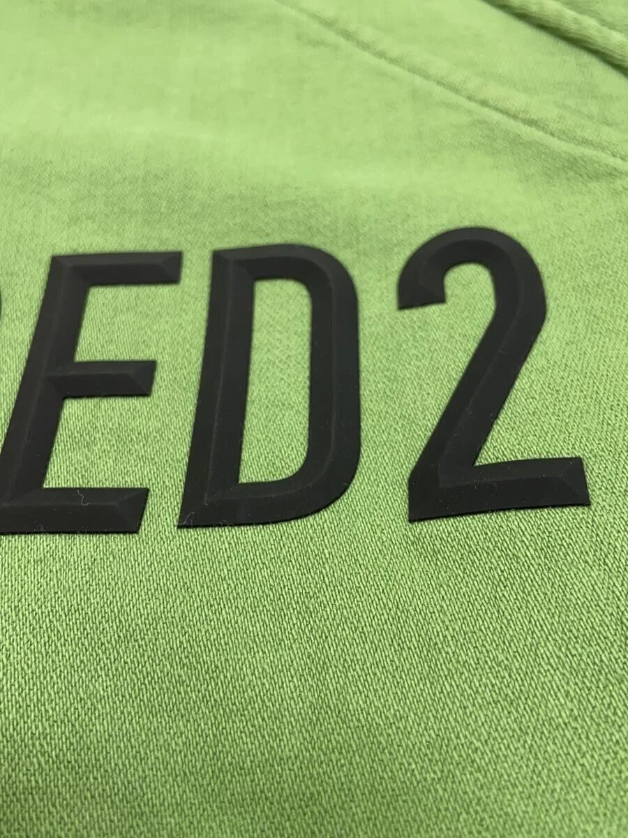 Felpa con cappuccio DSQUARED2 logo M cotone GRN S74GU0719 usata