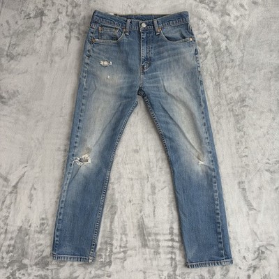 Levi s 511 Slim Jeans Herren W30 L30 hellblau distressed