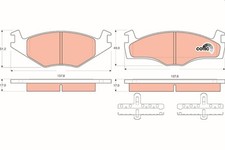 Bremsbelagsatz Vorne für VW Polo Limo Coupe Kombi Seat Cordoba Ibiza II 81-95
