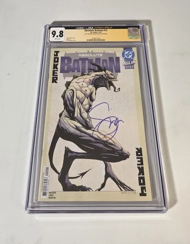 🔥 Absolute Batman #15 CGC JSA 9.8 Graded 1st Print SIGNED Scott Snyder 🔥