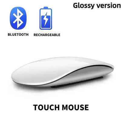 Slim Bluetooth Touch Maus Wiederaufladbar Leise Dual Mode PC Mac