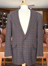 Vtg PENDLETON Plaid Wool Sport Coat Blazer Men's 42L Multicolor 2 Button SHARP
