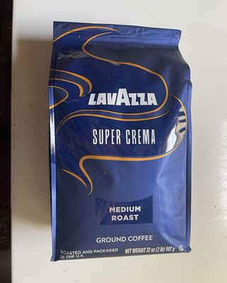 Lavazza Super Crema Medium Roast Ground Coffee, 32 oz (2 lb) 907 g BEST SELLER