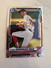 2021 1st Bowman Draft Chrome ROOKIE Elmer Rodriguez-Cruz BDC-37 New York Yankees