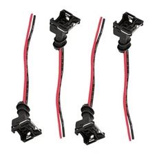 Car Fuel Injector Connectors – Standard Specification Injector 4 PCS Black
