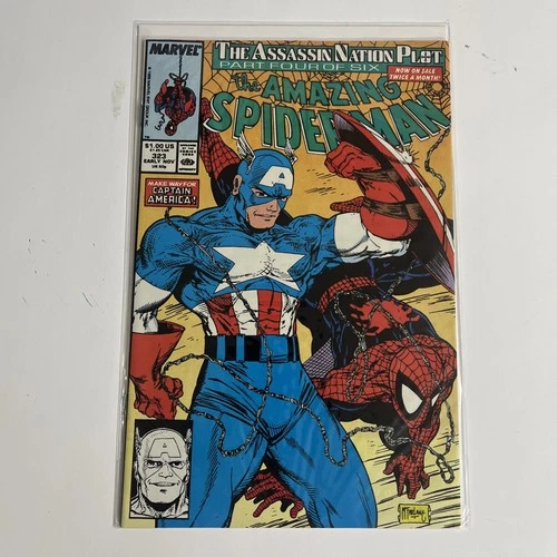 Marvel Amazing Spider-Man #323 - Captain America  - Todd  McFarlane - NM/NM+