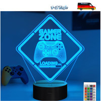 3D Illusion Nachtlicht Mit Fernbedienung 16 Farben Timer LED