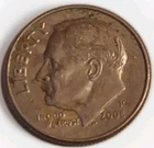 17.91 MM 2008 P Roosevelt Dime Abuot Uncirculated US Coin KM#195a Free Post