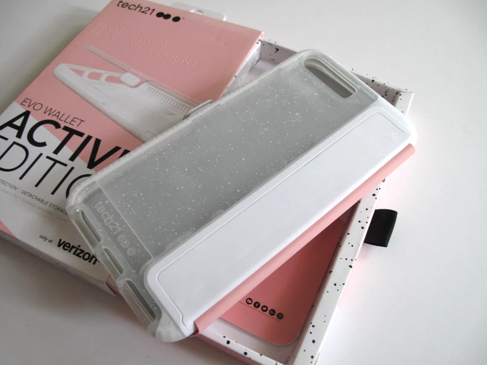 Tech21 Active Edition Evo Wallet Case for iPhone 8 Plus/ 7 Plus – Pink/White - Image 3 of 4