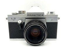 Pentacon L2 35mm Praktica L II Pentacon 50mm F/1.8 Kit SLR Silver Good